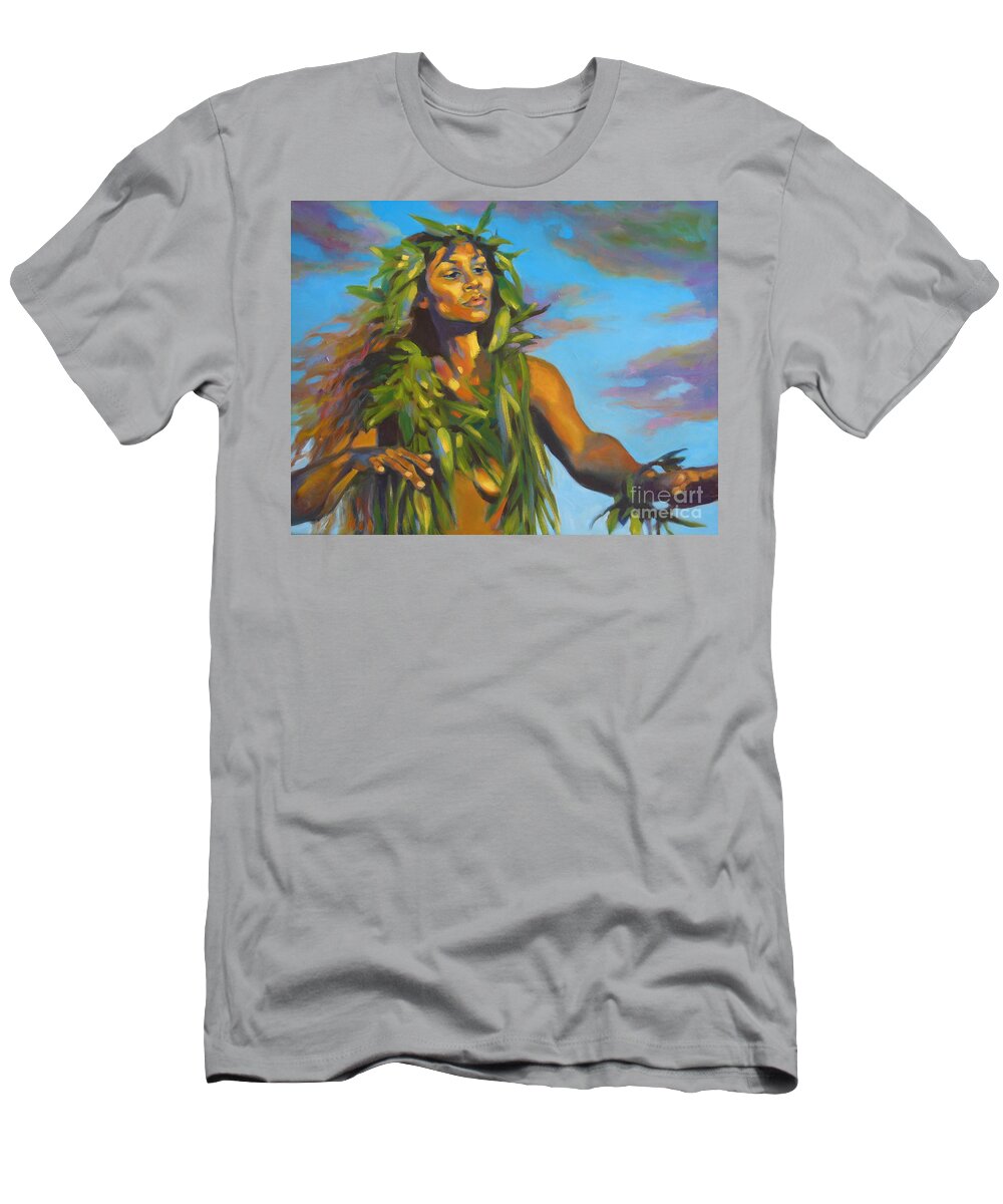 Hawaiian T-Shirt featuring the painting Evening Blessing by Isa Maria