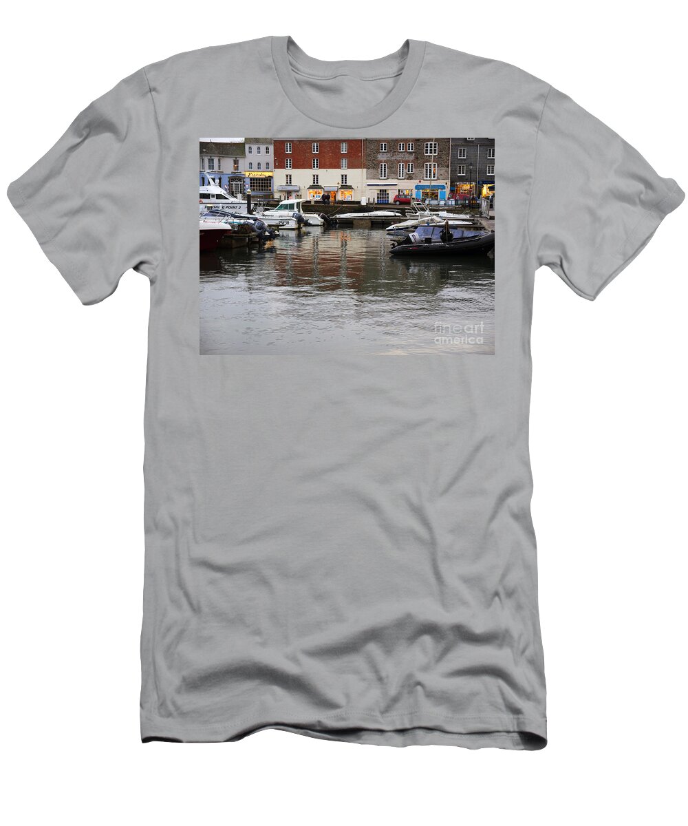 Evening T-Shirt featuring the photograph Evening in Padstow Cornwall by Louise Heusinkveld