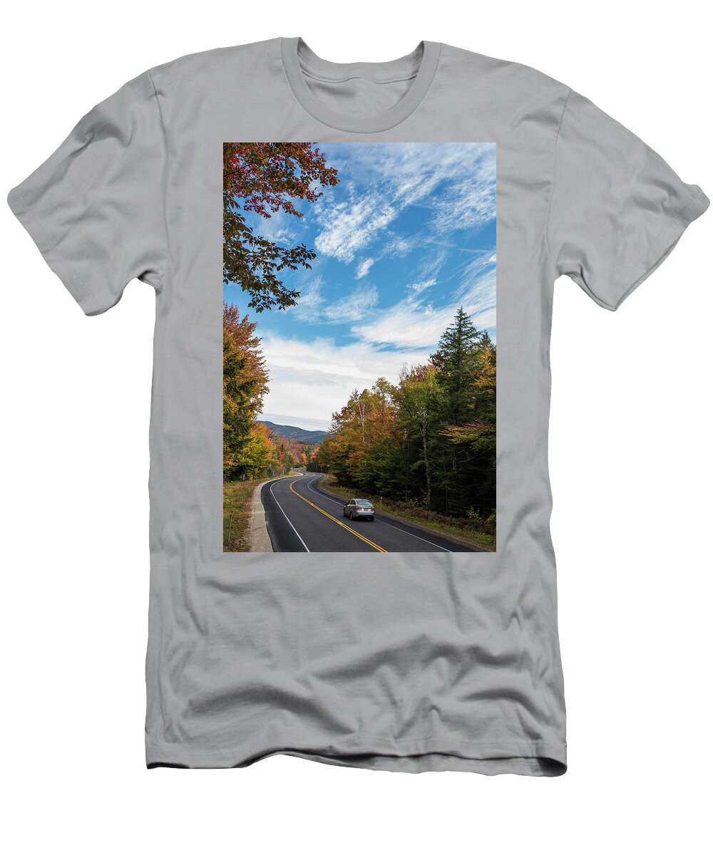 Growth T-Shirt featuring the photograph Fall Foliage Along The Kancamagus by Joe Klementovich