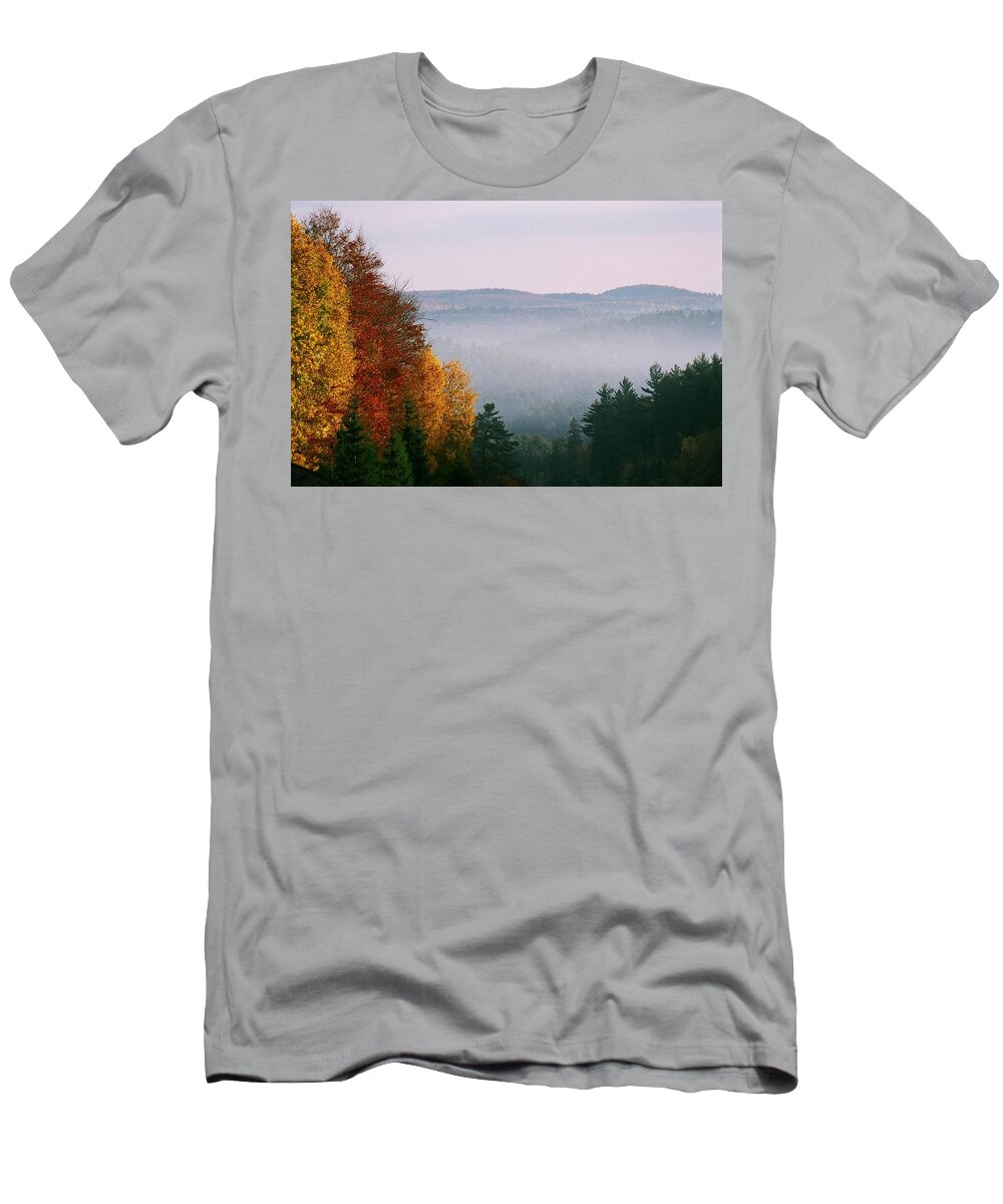 Fall T-Shirt featuring the photograph Fall Morning by David Porteus