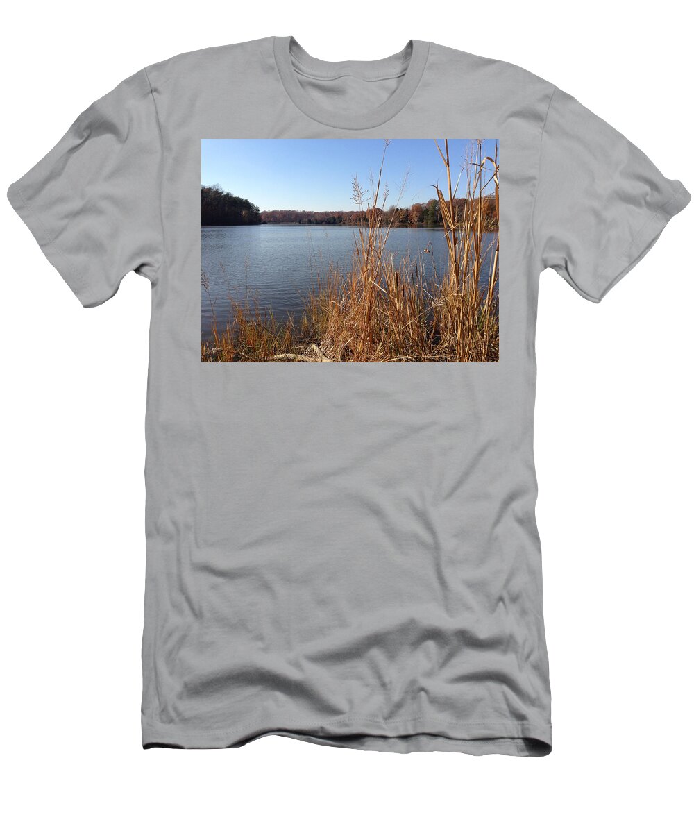 Creek T-Shirt featuring the photograph Fall on the Creek by Charles Kraus
