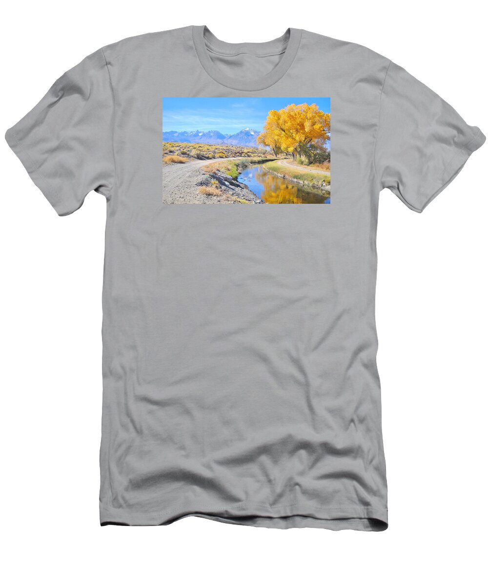 Fall T-Shirt featuring the photograph Fall Reflections by Marilyn Diaz