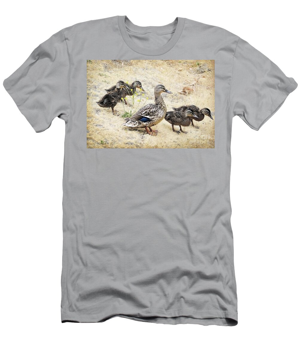 Animals T-Shirt featuring the photograph Family Outing by Ellen Cotton