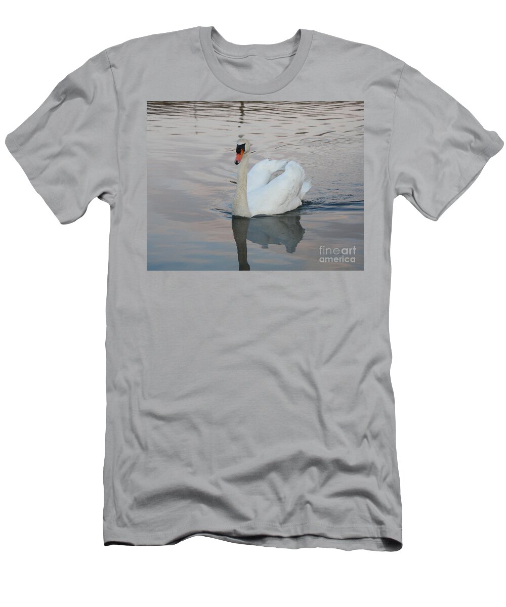 Female Swan T-Shirt featuring the photograph Female Swan by John Telfer