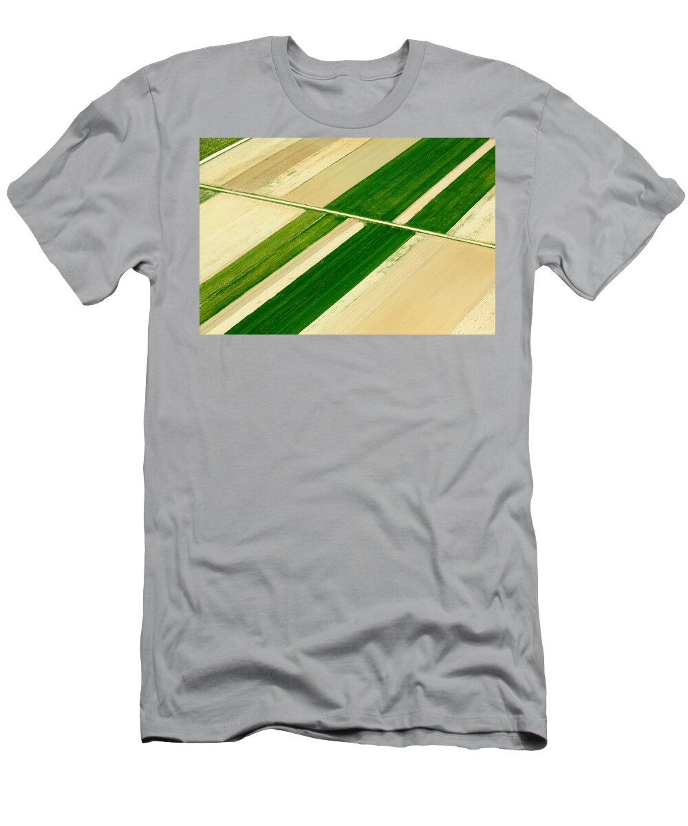 Landscapes T-Shirt featuring the photograph Fields in Spring 5 by Davorin Mance