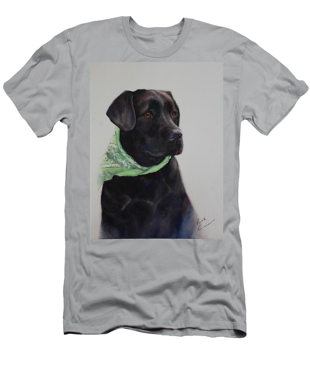 Dog T-Shirt featuring the painting Finnegan by Ruth Kamenev