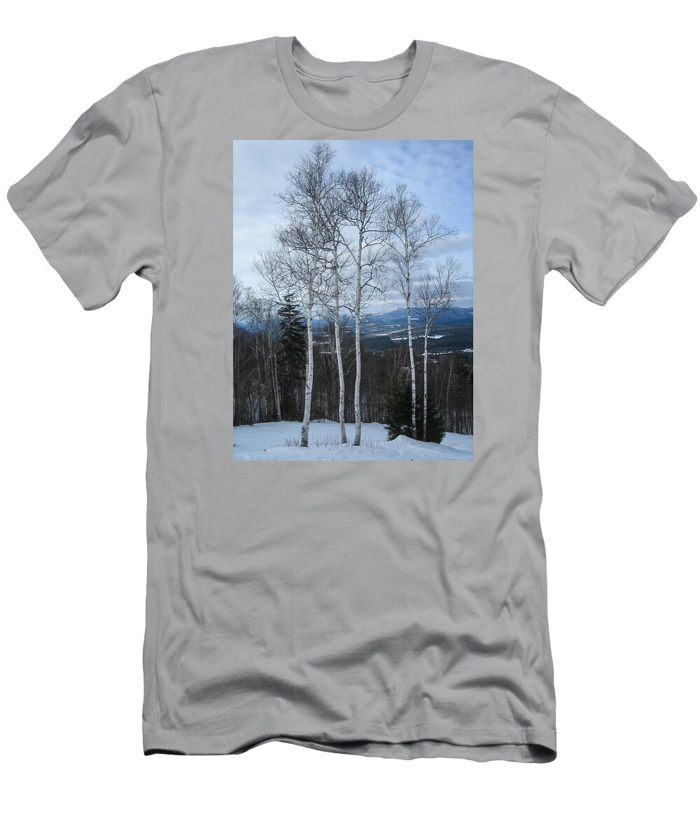 Birch Tree T-Shirt featuring the photograph Five Birch Trees by Vance Bell