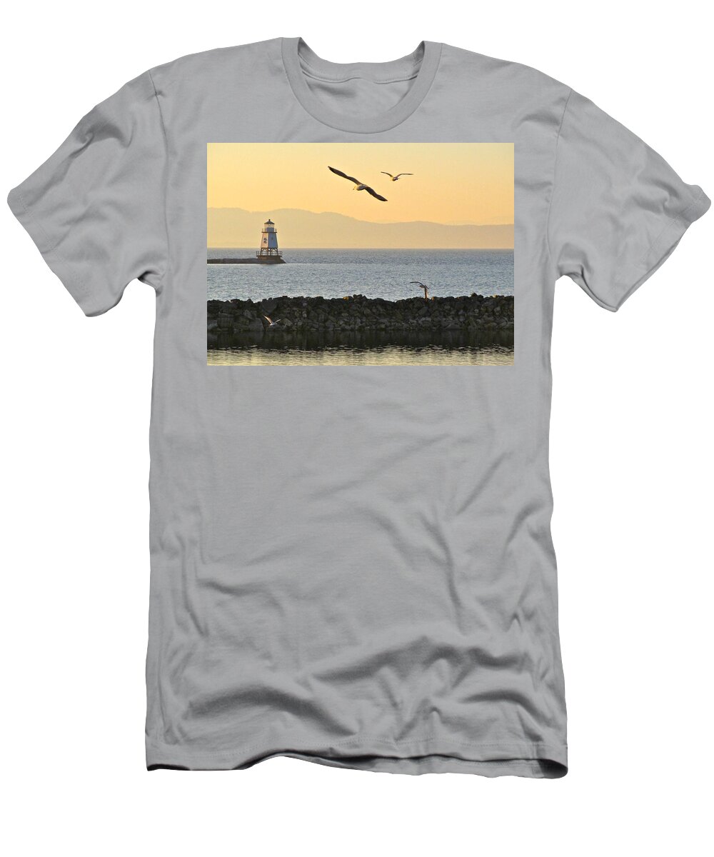 Digital Photography T-Shirt featuring the photograph Fly By by Mike Reilly