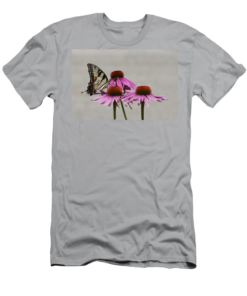 Butterfly T-Shirt featuring the photograph Flying flower by Karen McKenzie McAdoo