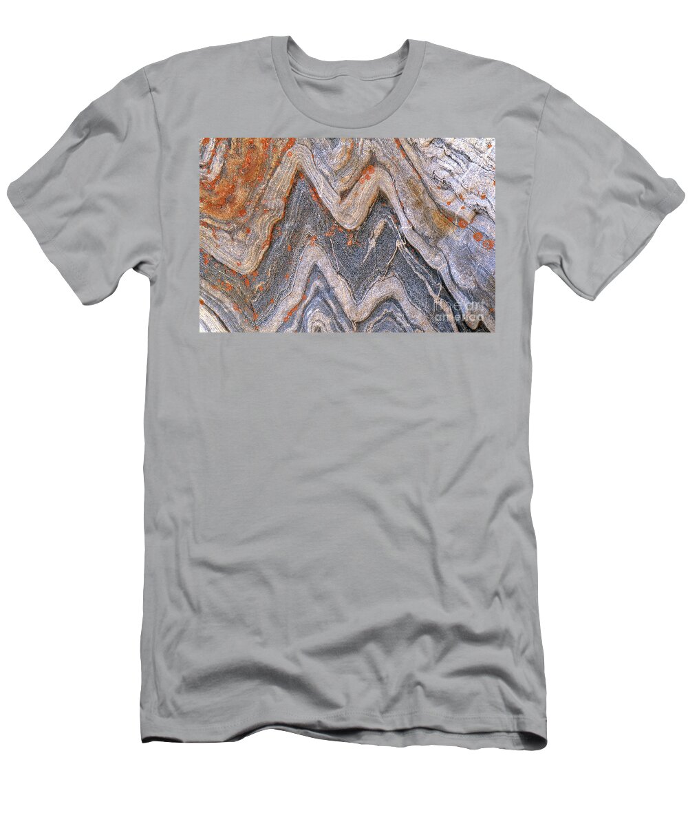 Granite T-Shirt featuring the photograph Folded Granite by Art Wolfe