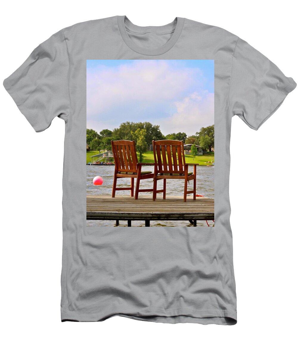 Vacation Photograph Print T-Shirt featuring the photograph Fourth of July Vacation by Kristina Deane