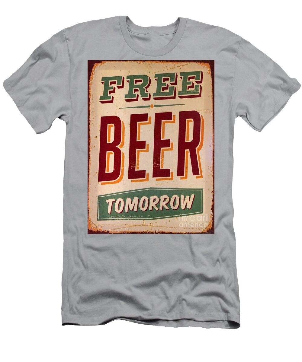 Beverage T-Shirt featuring the photograph Free Beer by Gillian Singleton