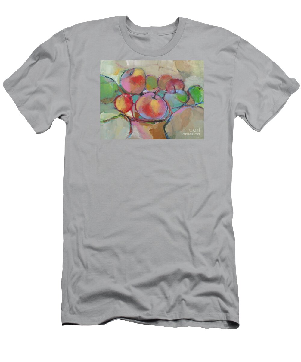 Still Life T-Shirt featuring the painting Fruit Bowl #5 by Michelle Abrams