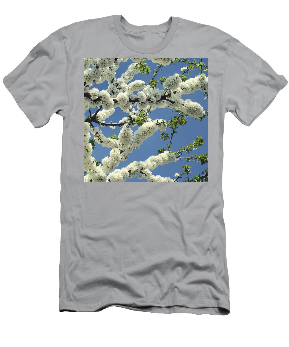 White T-Shirt featuring the photograph Fruit tree blooms by TouTouke A Y