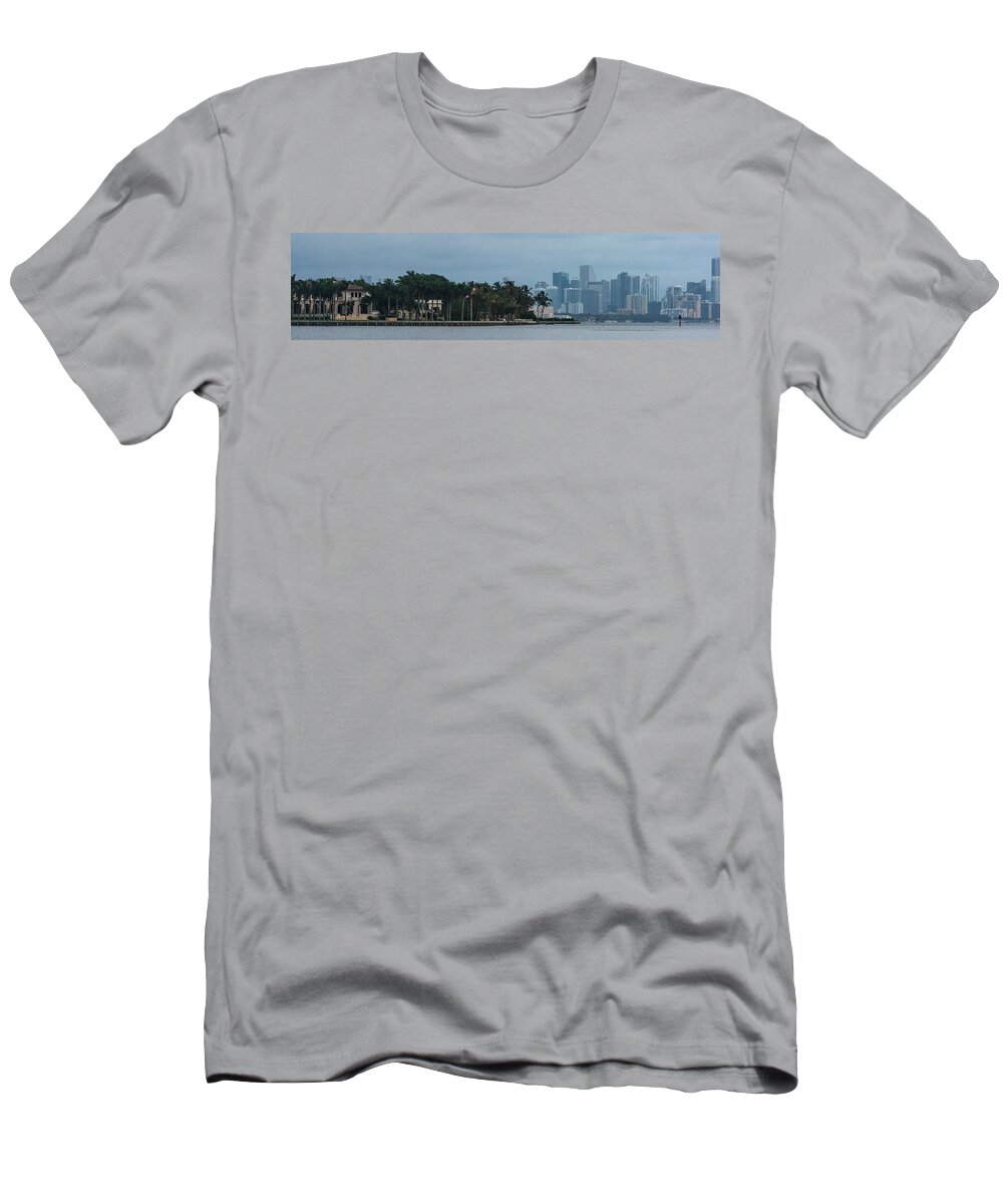 Architecture T-Shirt featuring the photograph Gable Estates and Miami by Ed Gleichman