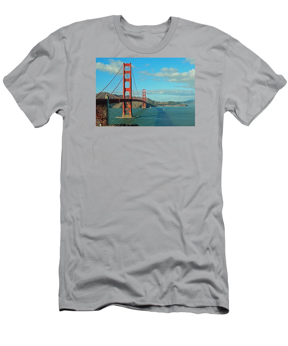Bridges T-Shirt featuring the photograph Golden Gate Bridge by Emmy Marie Vickers