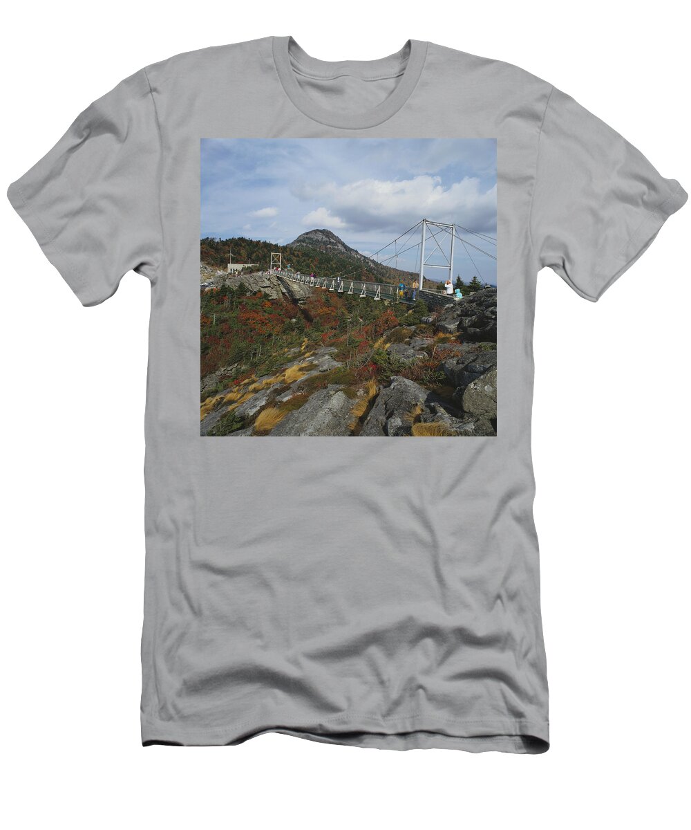 America T-Shirt featuring the photograph Grandfather Mountain, North Carolina by Frederica Georgia