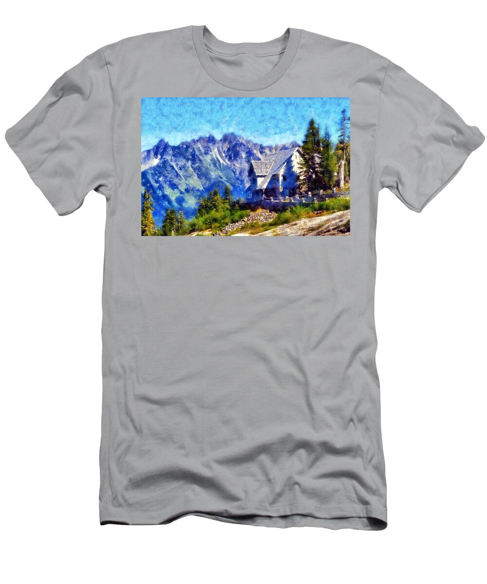 Heather Meadows T-Shirt featuring the digital art Heather Meadows by Kaylee Mason