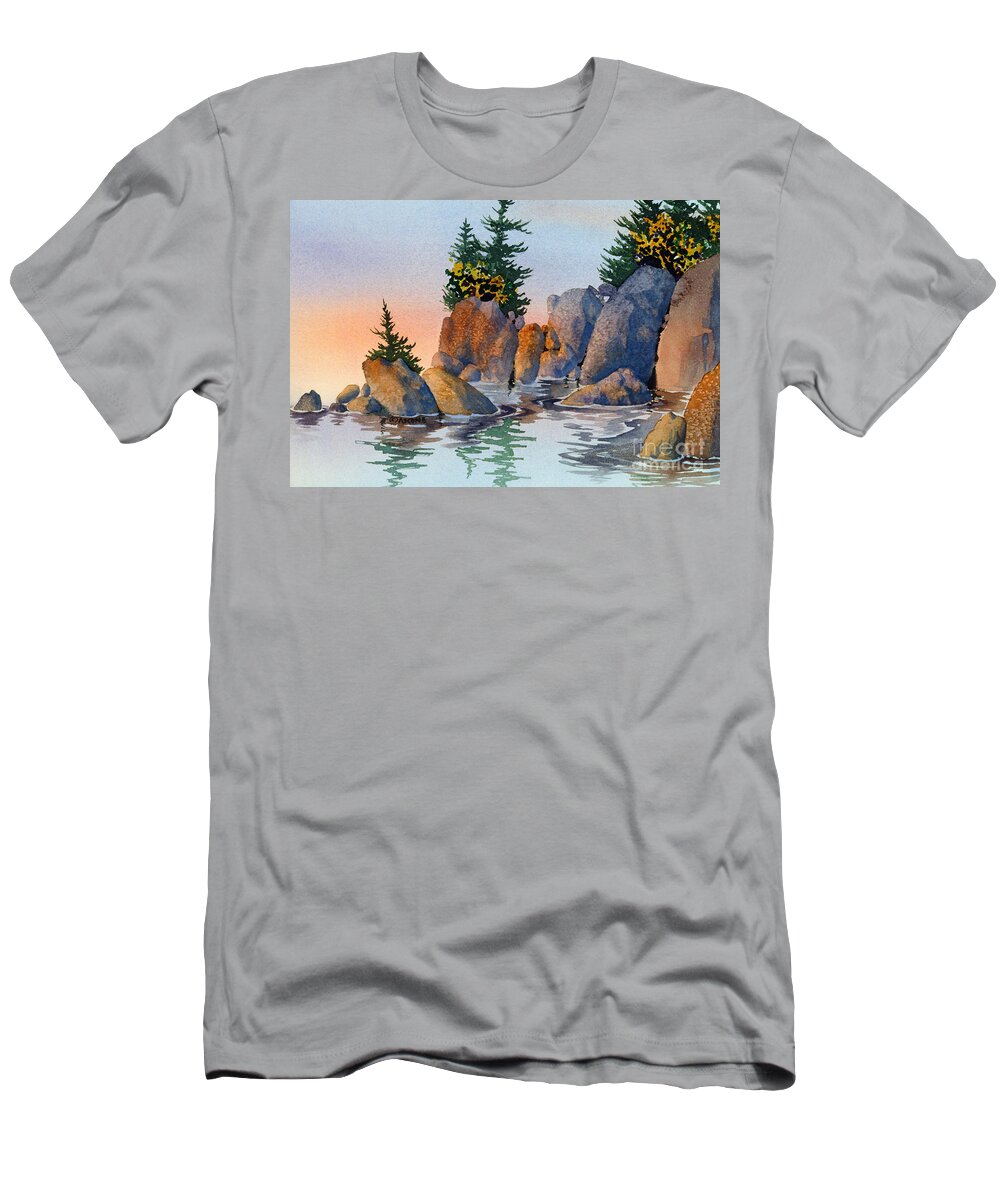 High Tide T-Shirt featuring the painting High Tide by Teresa Ascone