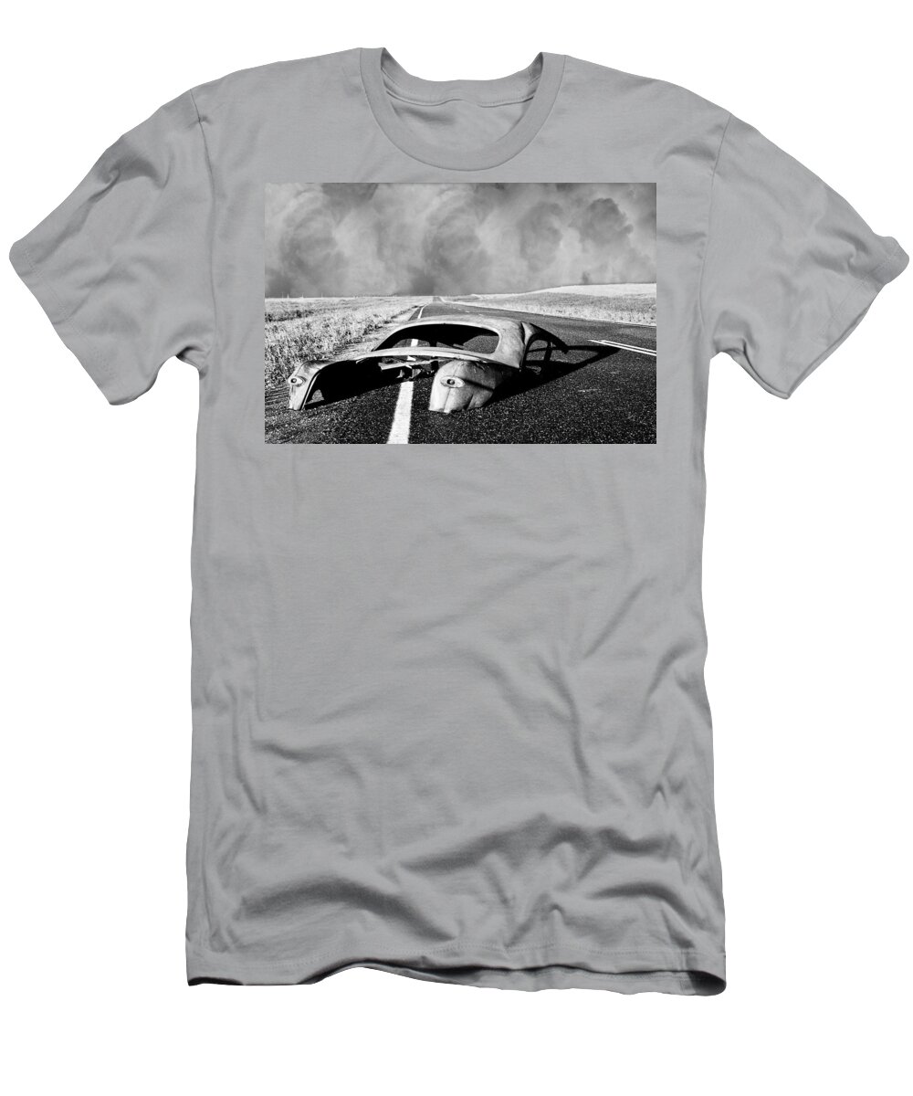 52 Ford T-Shirt featuring the photograph Highways End by Neil Pankler