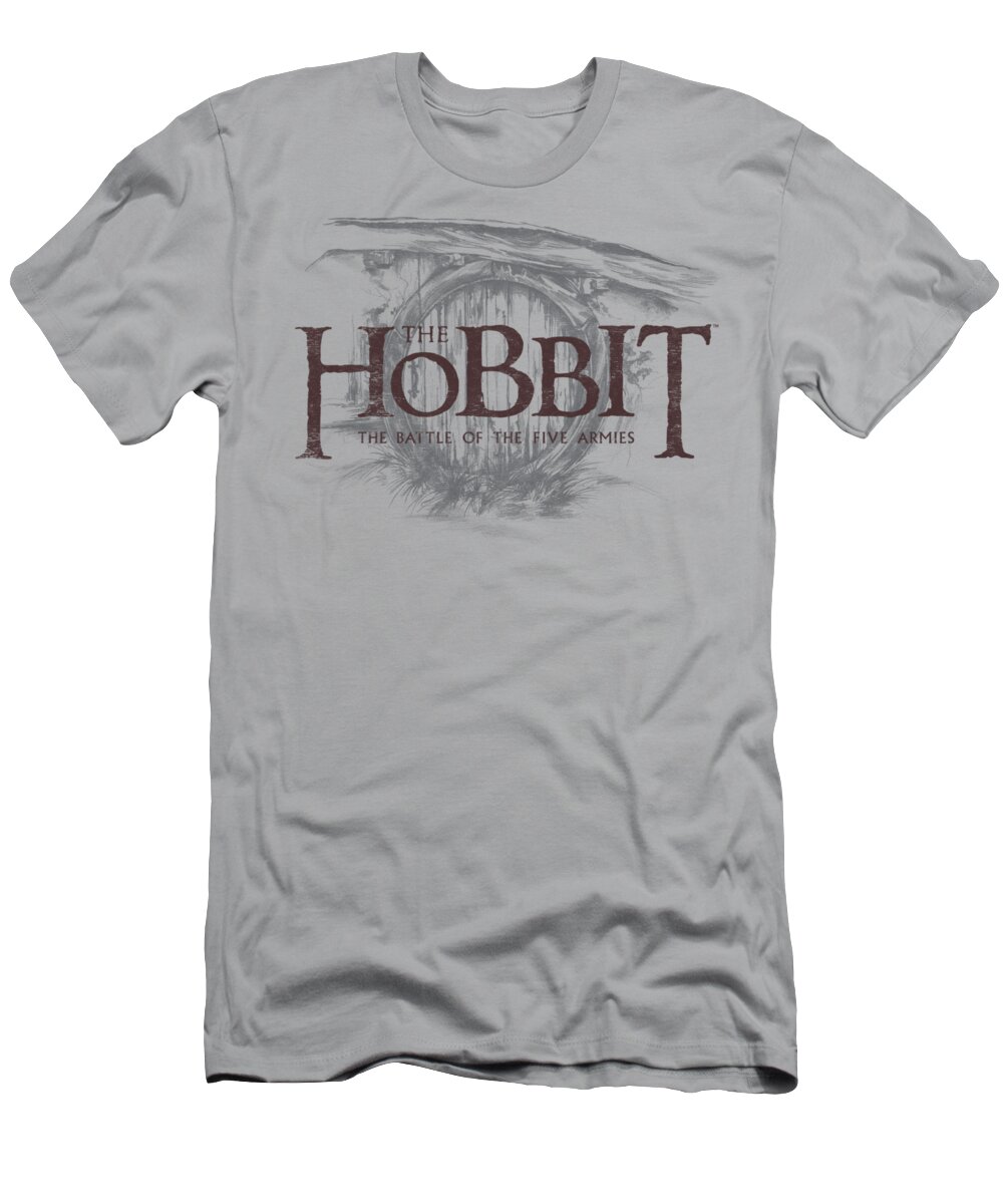  T-Shirt featuring the digital art Hobbit - Door Logo by Brand A