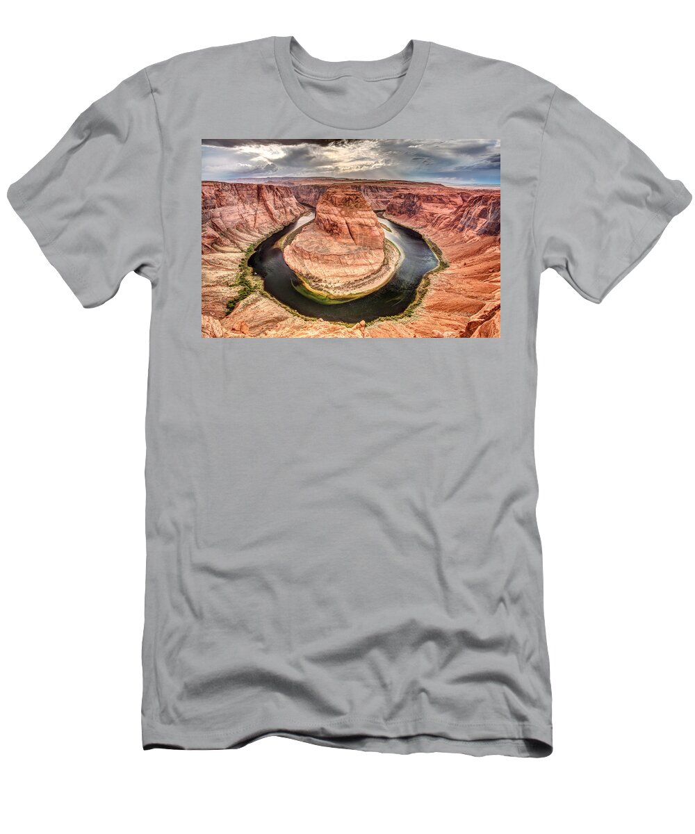 Horse Shoe Bend T-Shirt featuring the photograph Horse Shoe Bend by Pierre Leclerc Photography
