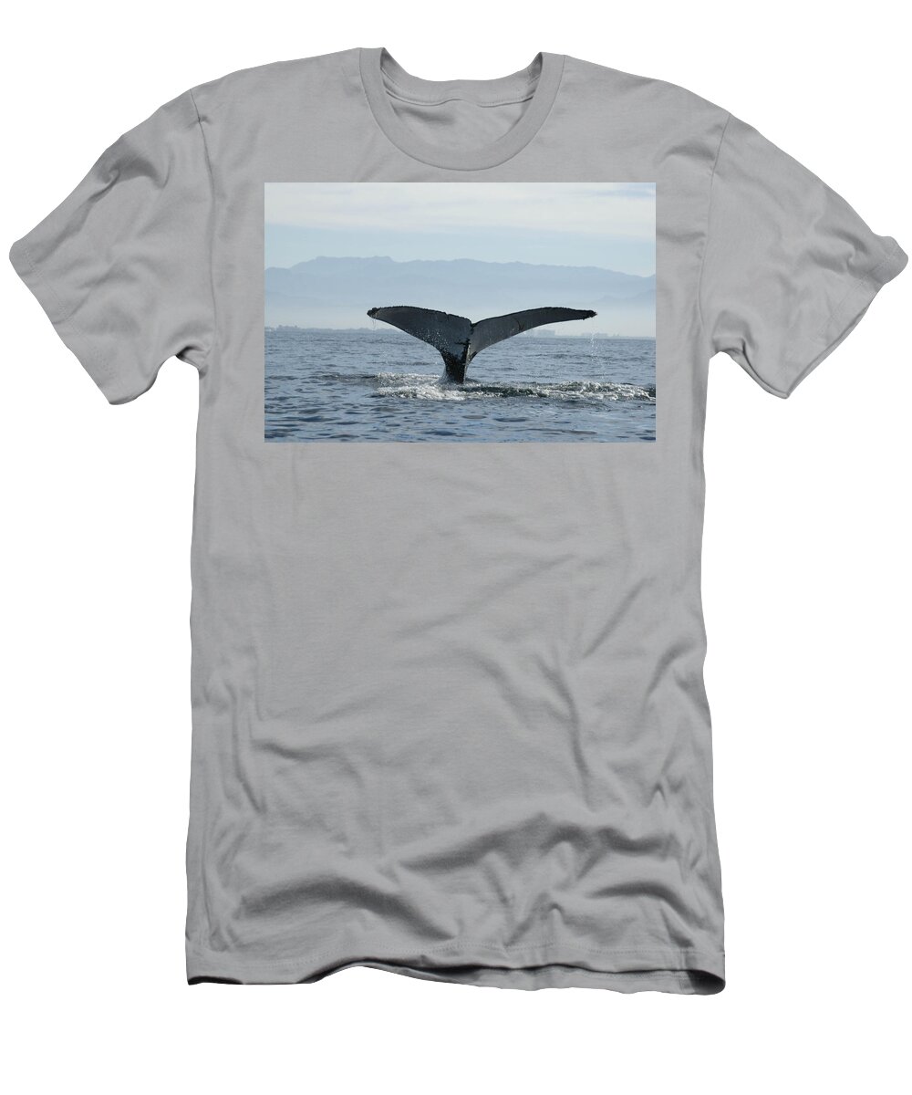 Humpback Whale T-Shirt featuring the photograph Humpback Whale Tail 3 by Tracy Winter