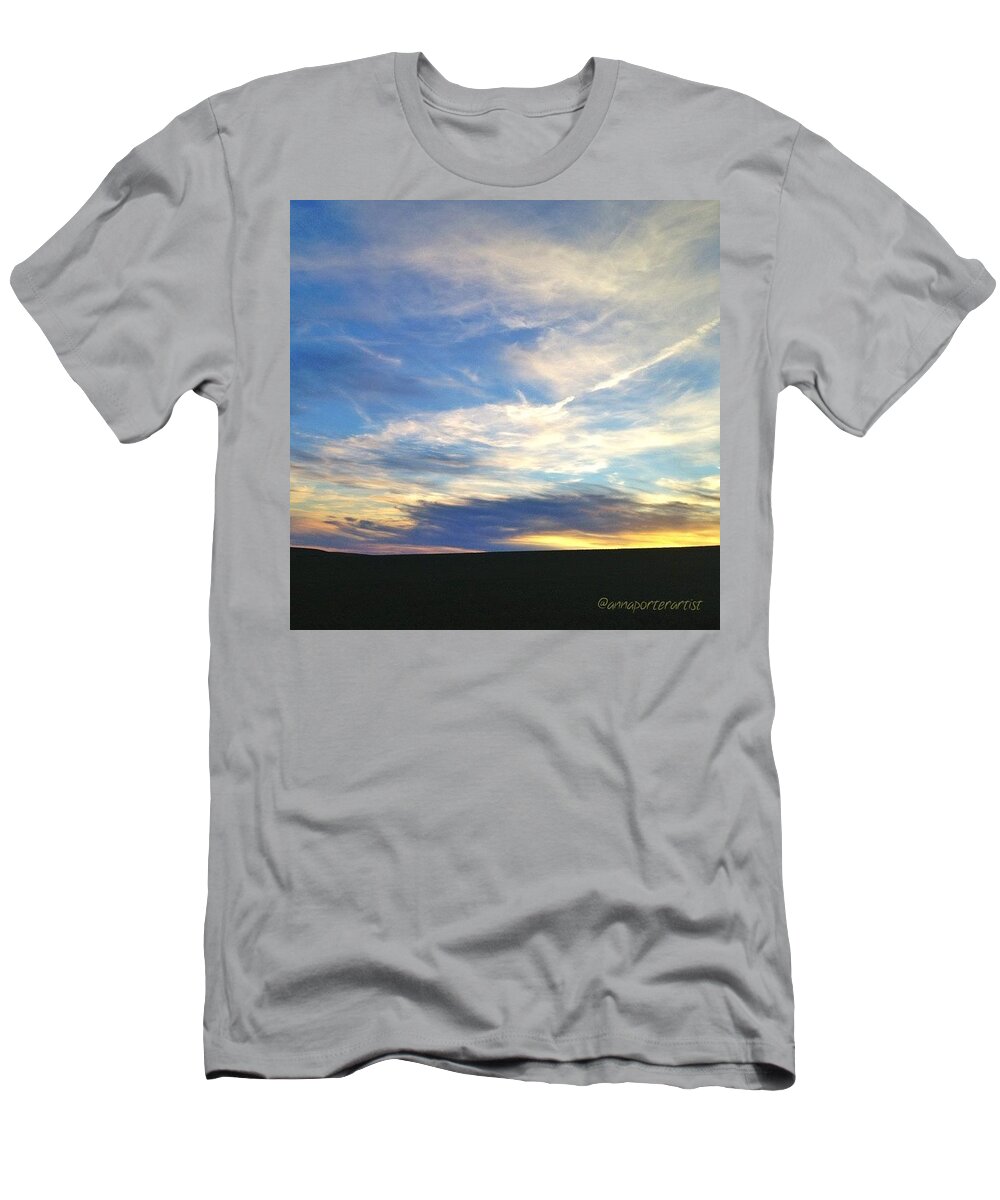 Instanaturelover T-Shirt featuring the photograph Idaho Sunset _ Taken With An #iphone4s by Anna Porter