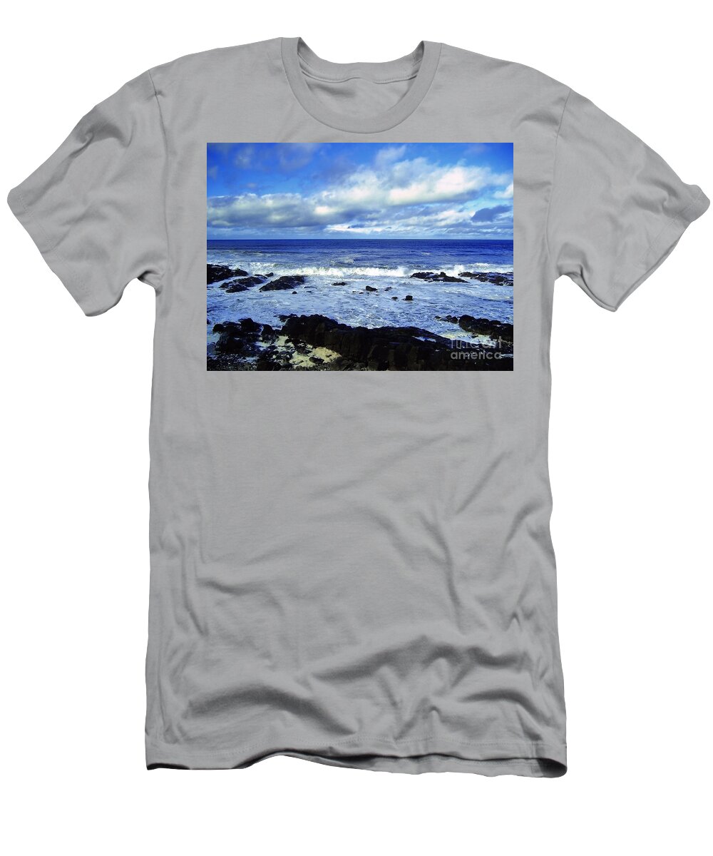 Sea T-Shirt featuring the photograph Incessant Tide by Nina Ficur Feenan