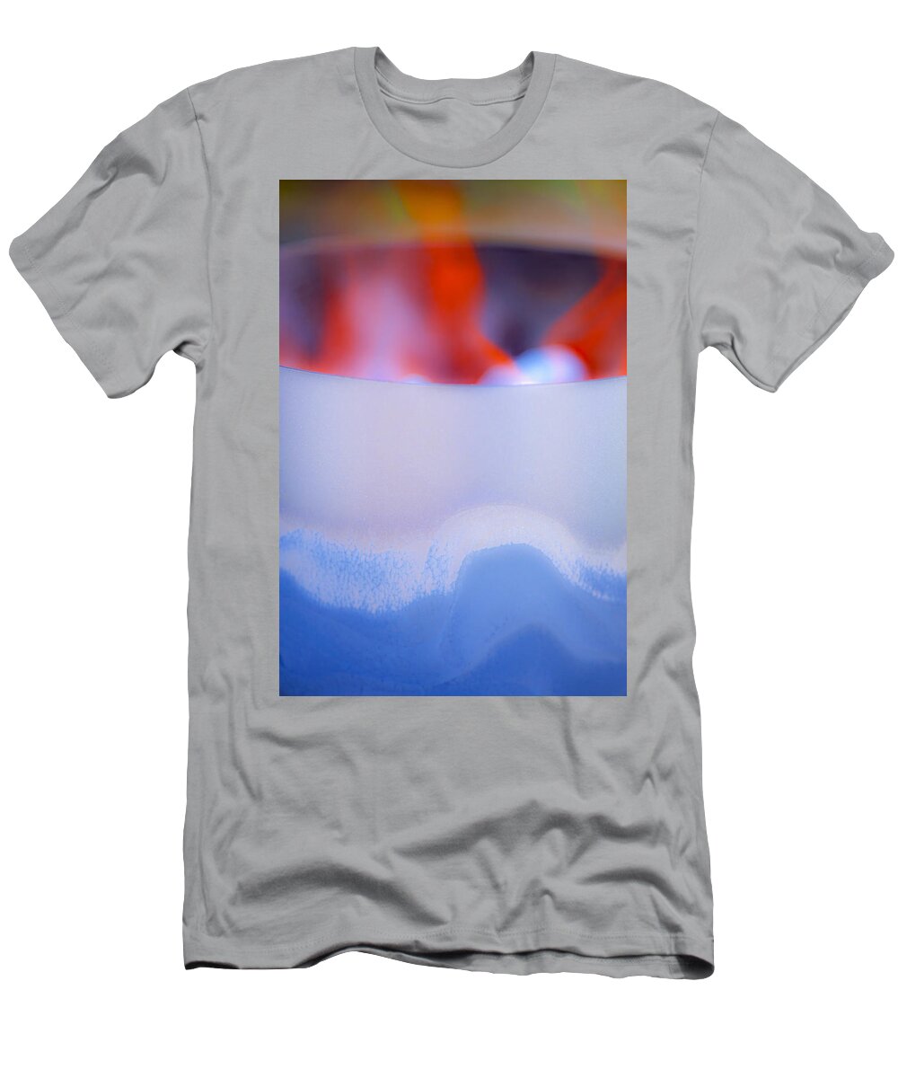 Abstract T-Shirt featuring the photograph Into The Fire by Stephen Anderson