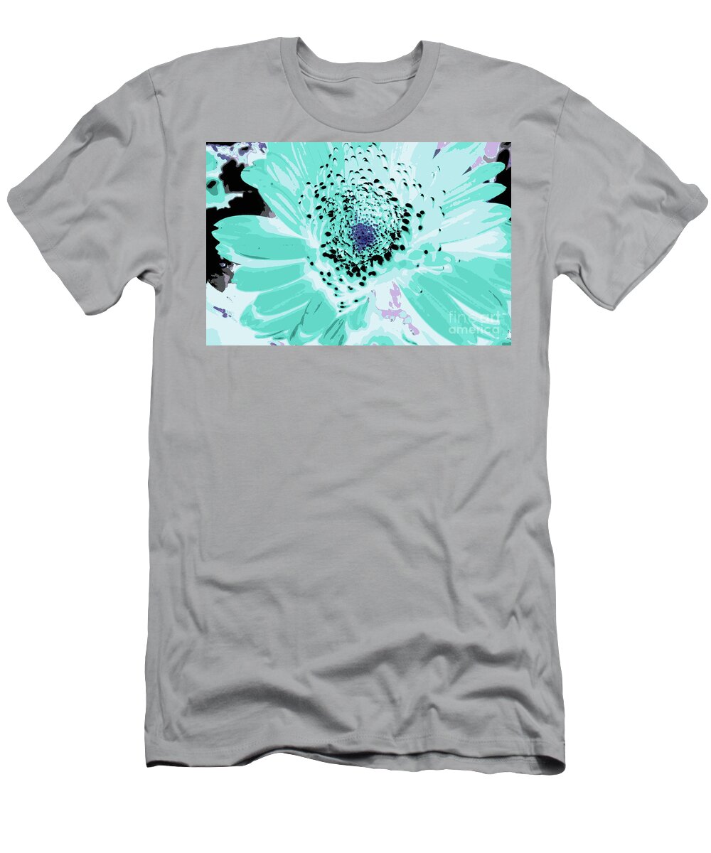 Abstract T-Shirt featuring the photograph It Is All About Color - Abstract Flowers by Ella Kaye Dickey
