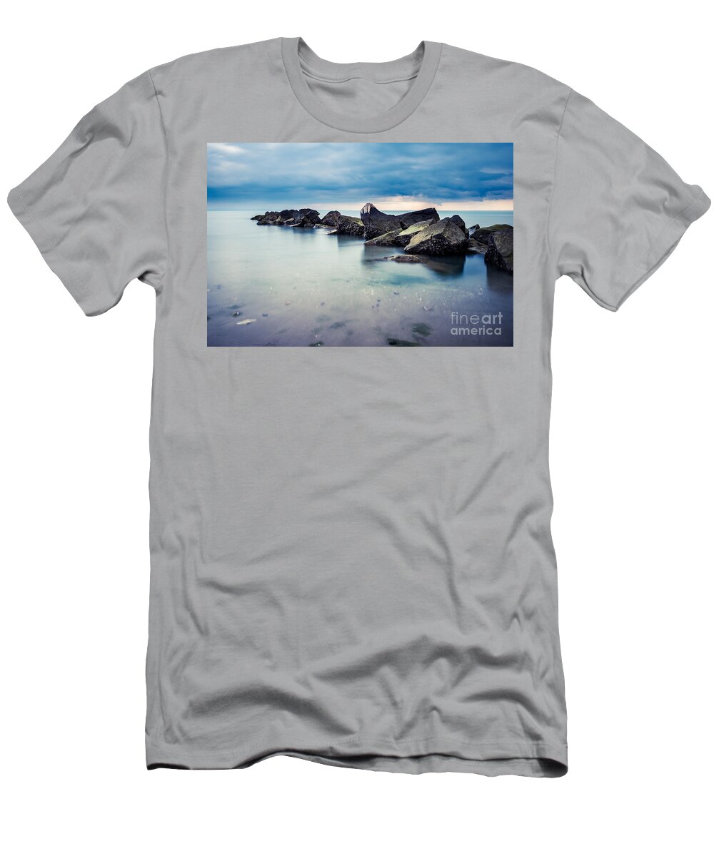 Adria T-Shirt featuring the photograph Jetty by Hannes Cmarits