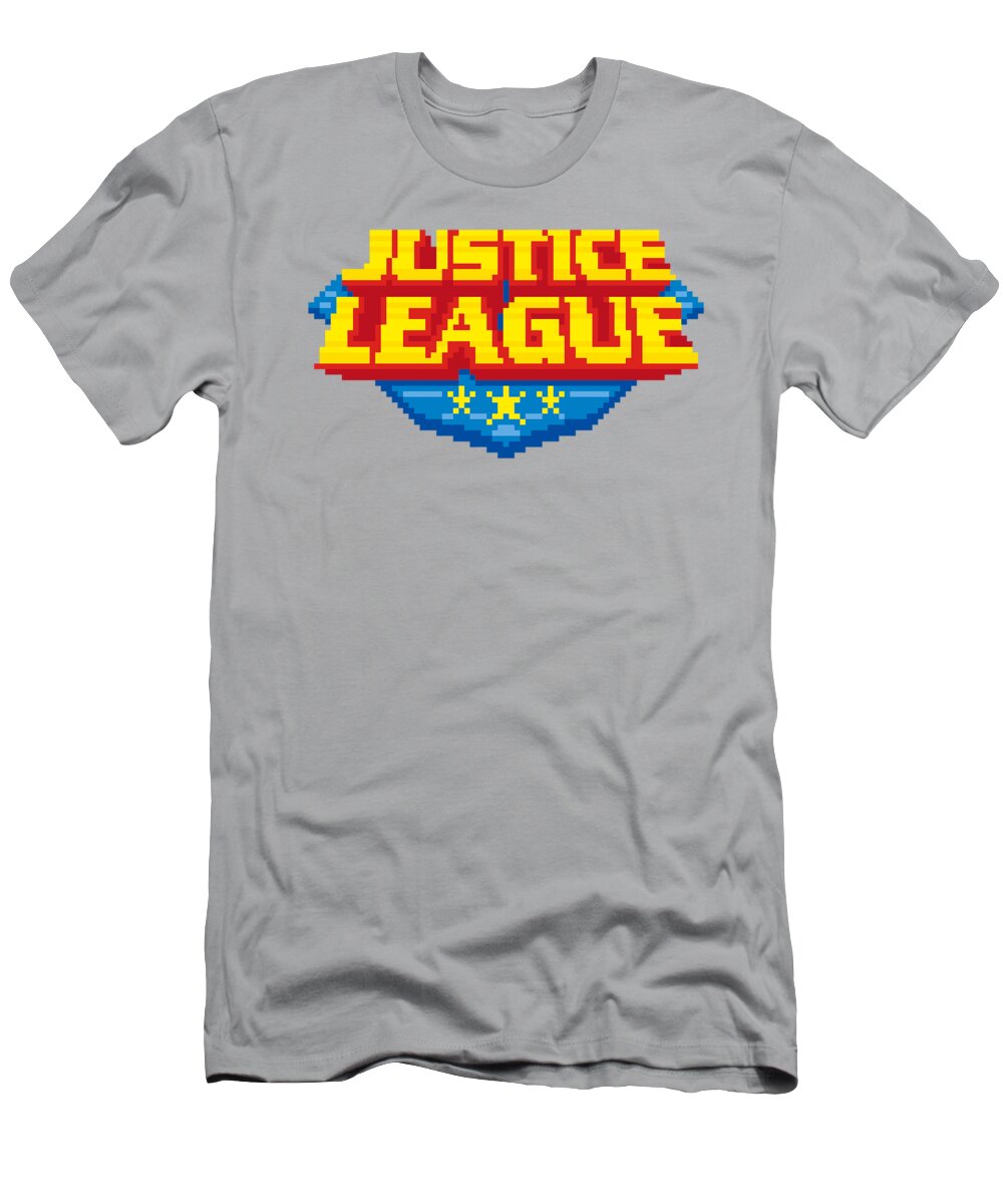  T-Shirt featuring the digital art Jla - 8 Bit Logo by Brand A