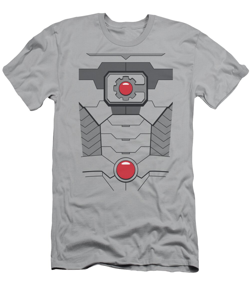 Justice League Of America T-Shirt featuring the digital art Jla - Cyborg Costume by Brand A