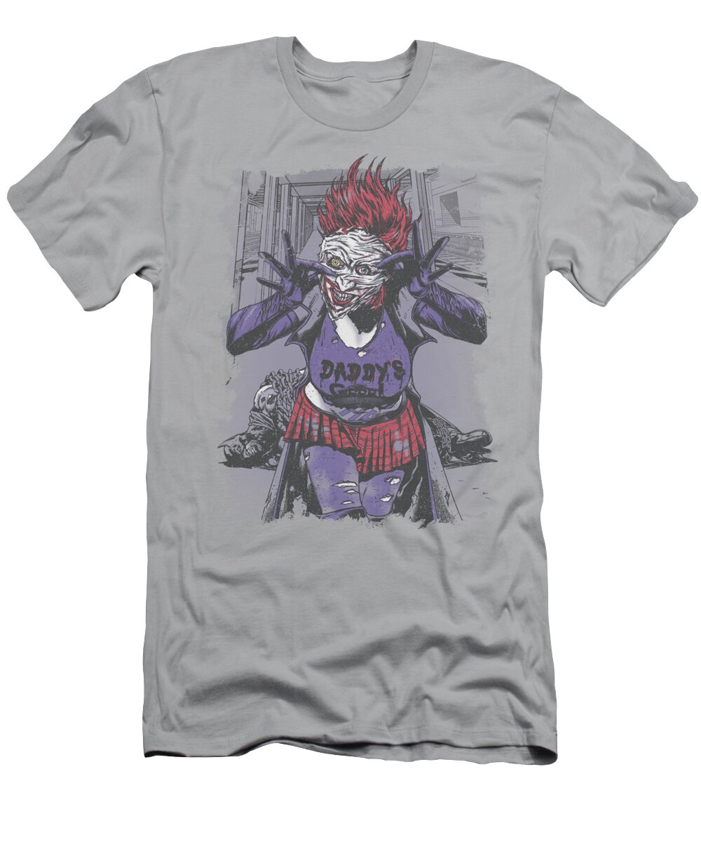 Justice League Of America T-Shirt featuring the digital art Jla - Jokers Daughter by Brand A