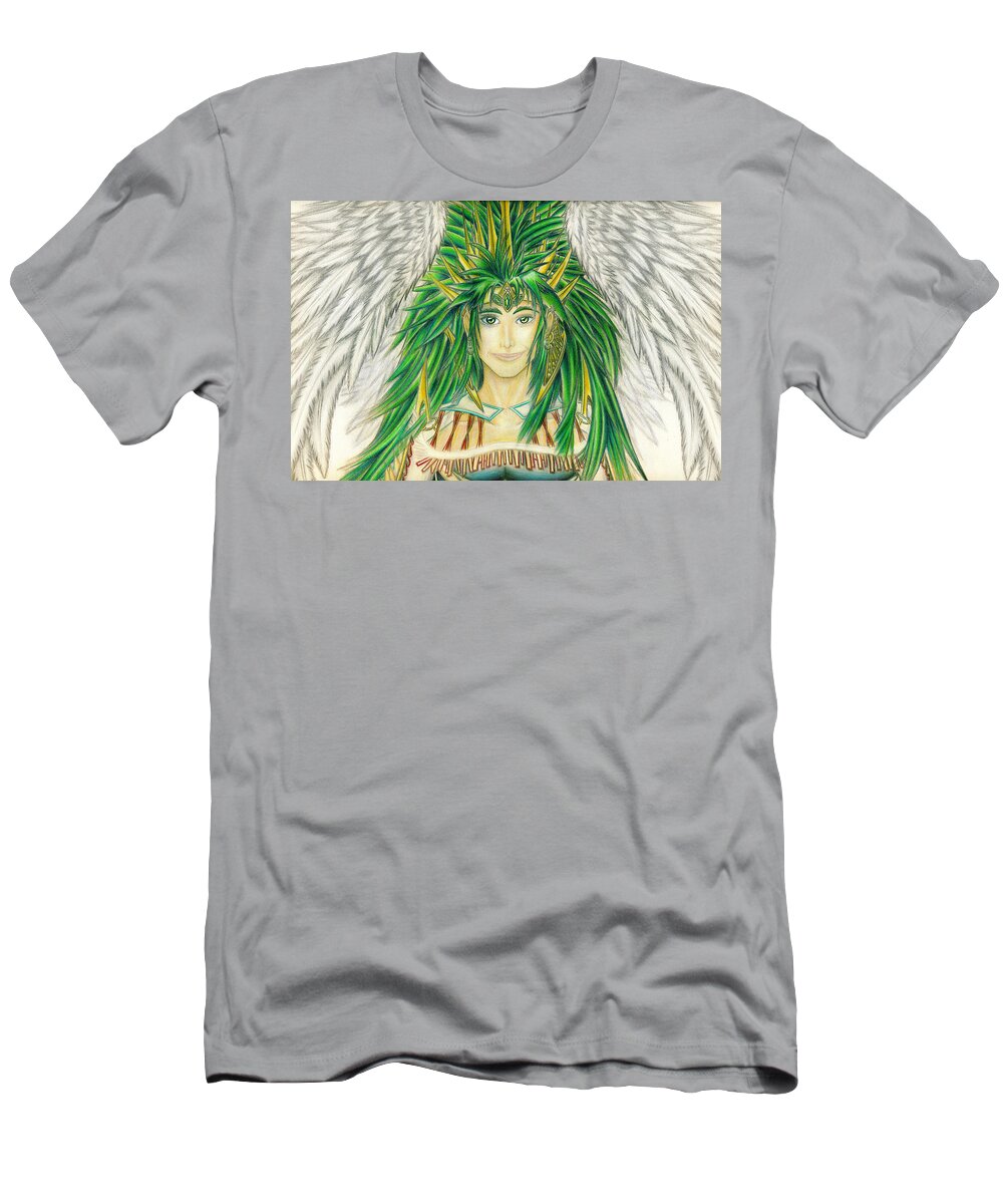 Crai T-Shirt featuring the painting King Crai'riain Portrait by Shawn Dall