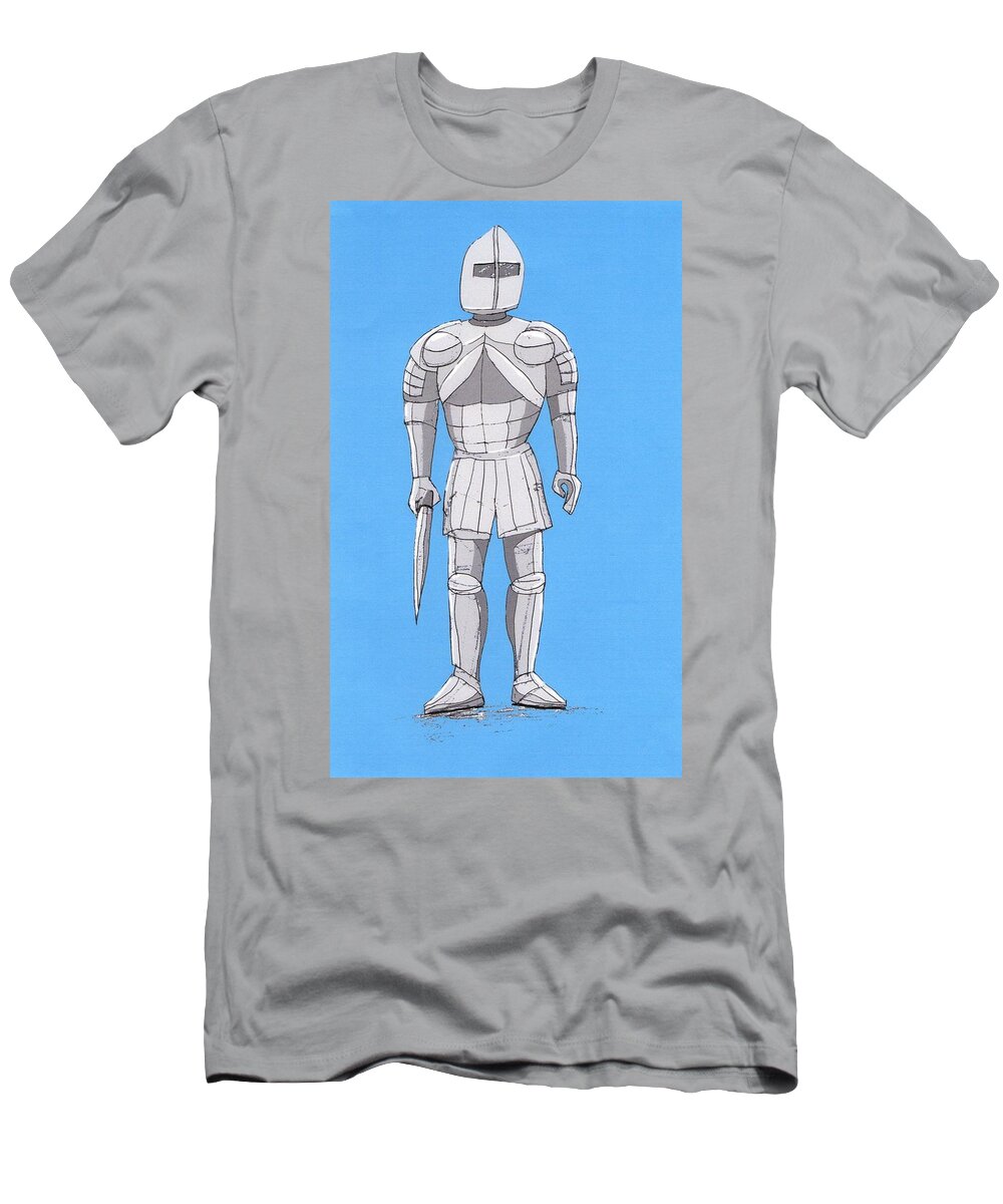 Knight T-Shirt featuring the digital art Knight by Stacy C Bottoms
