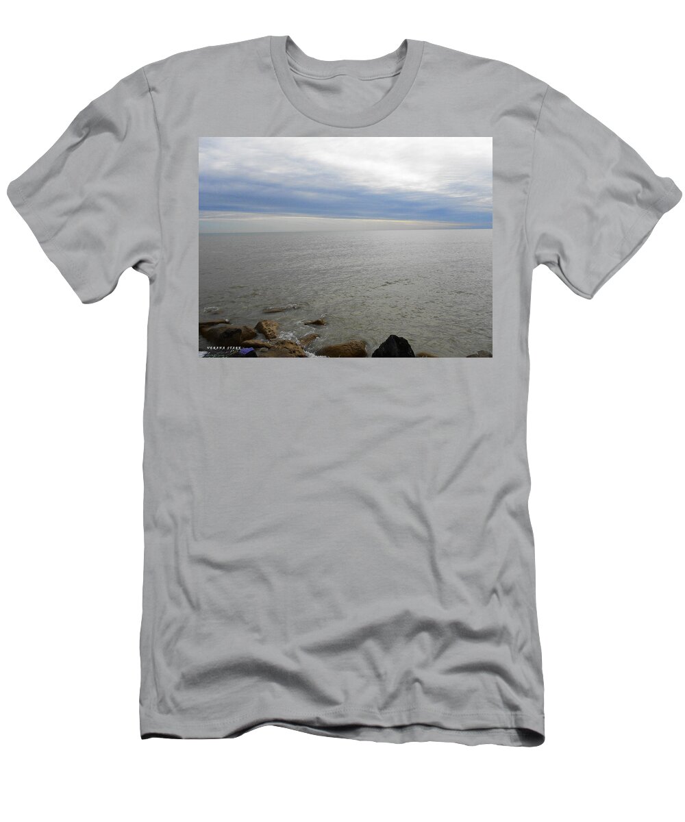 Lake T-Shirt featuring the photograph Lake Michigan 3 by Verana Stark