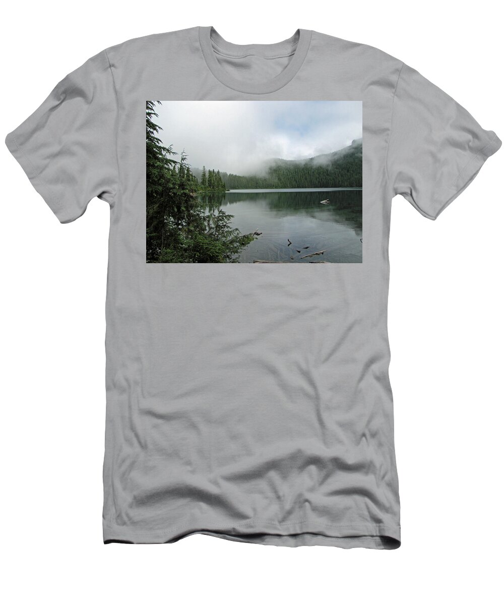 Mowich Lake T-Shirt featuring the photograph Lake Mowich by Tikvah's Hope