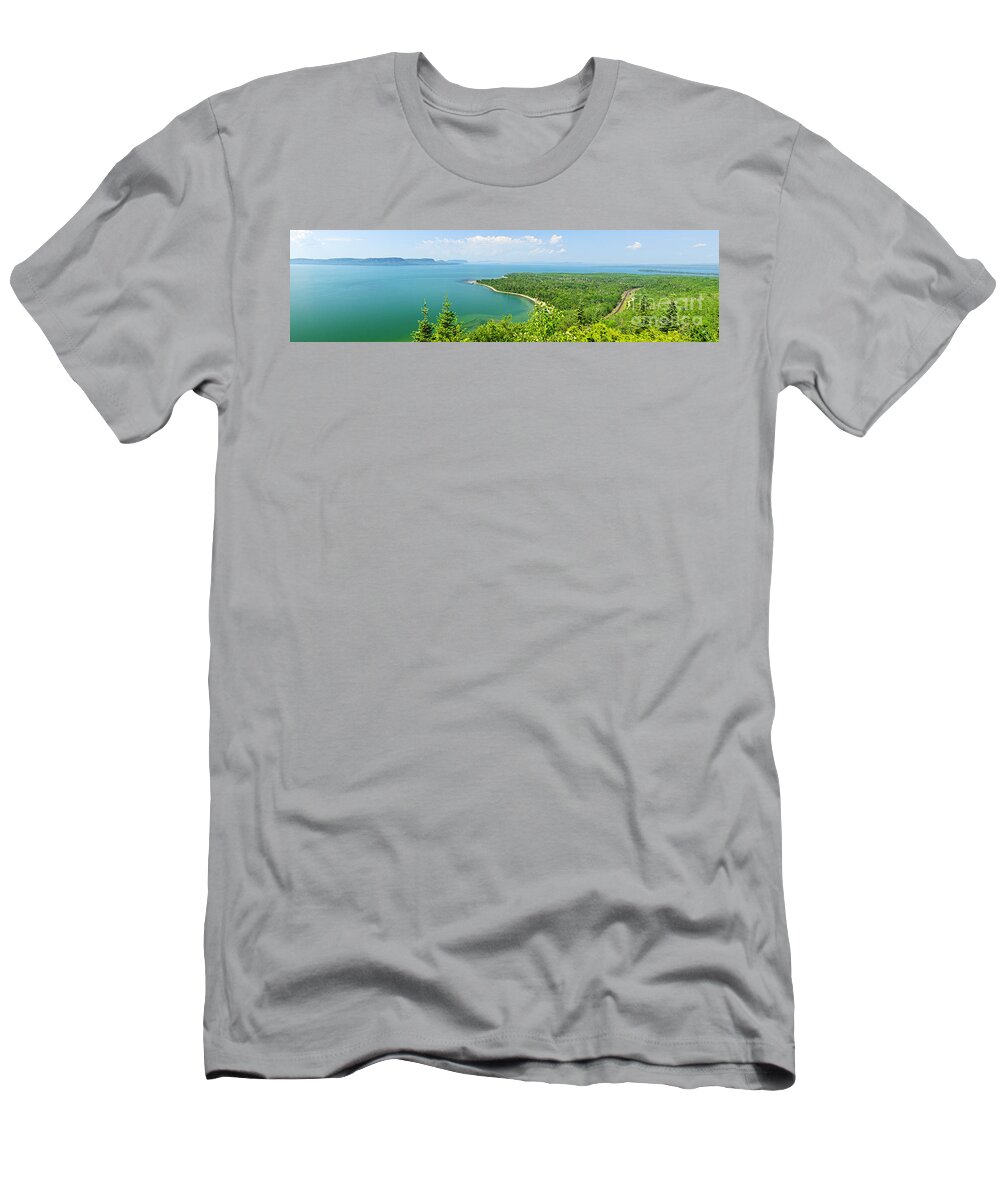 Lake Superior T-Shirt featuring the photograph Lake Superior panorama by Elena Elisseeva