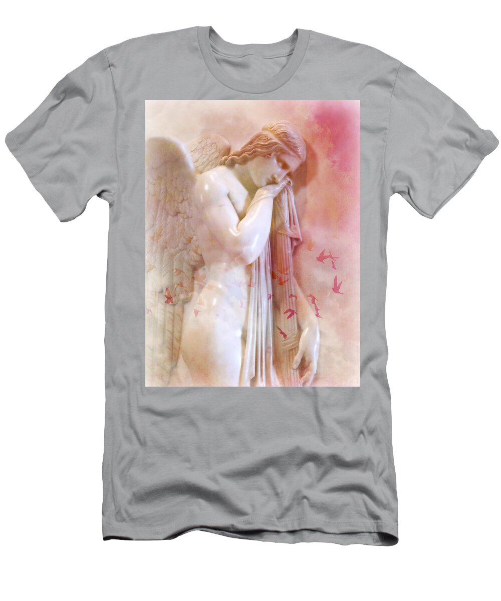 L'angelo Celeste T-Shirt featuring the photograph L'Angelo Celeste by Micki Findlay