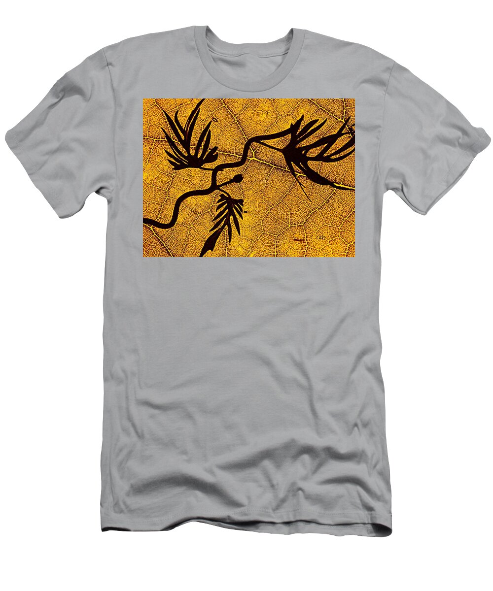 Nature T-Shirt featuring the photograph Last Gold by Chris Berry