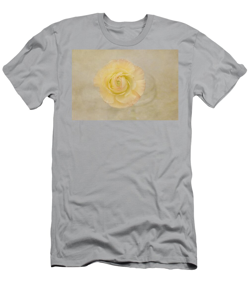 Yellow Flower T-Shirt featuring the photograph Lemon Pastels by Kim Hojnacki