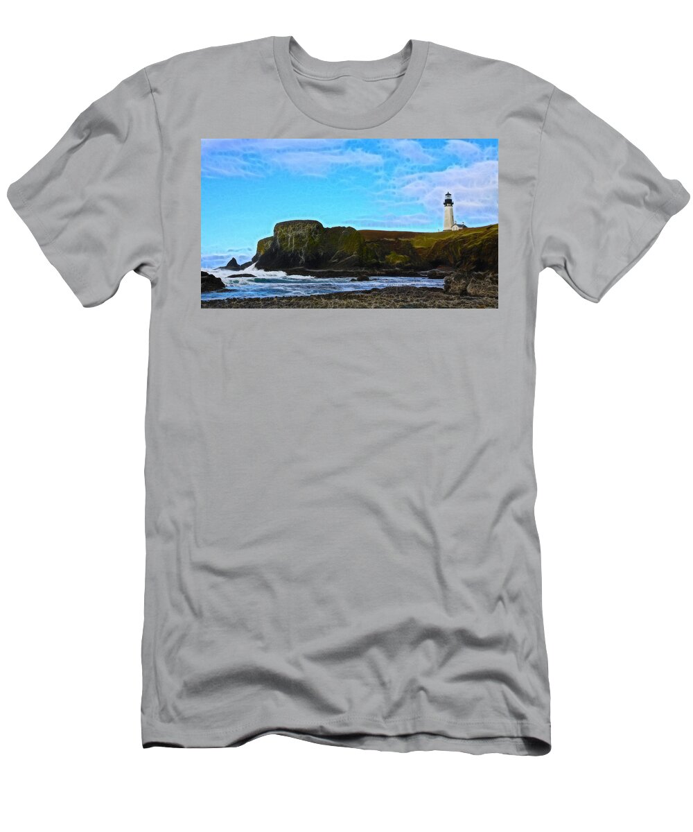 Lighthouse T-Shirt featuring the photograph Light House by Steve McKinzie