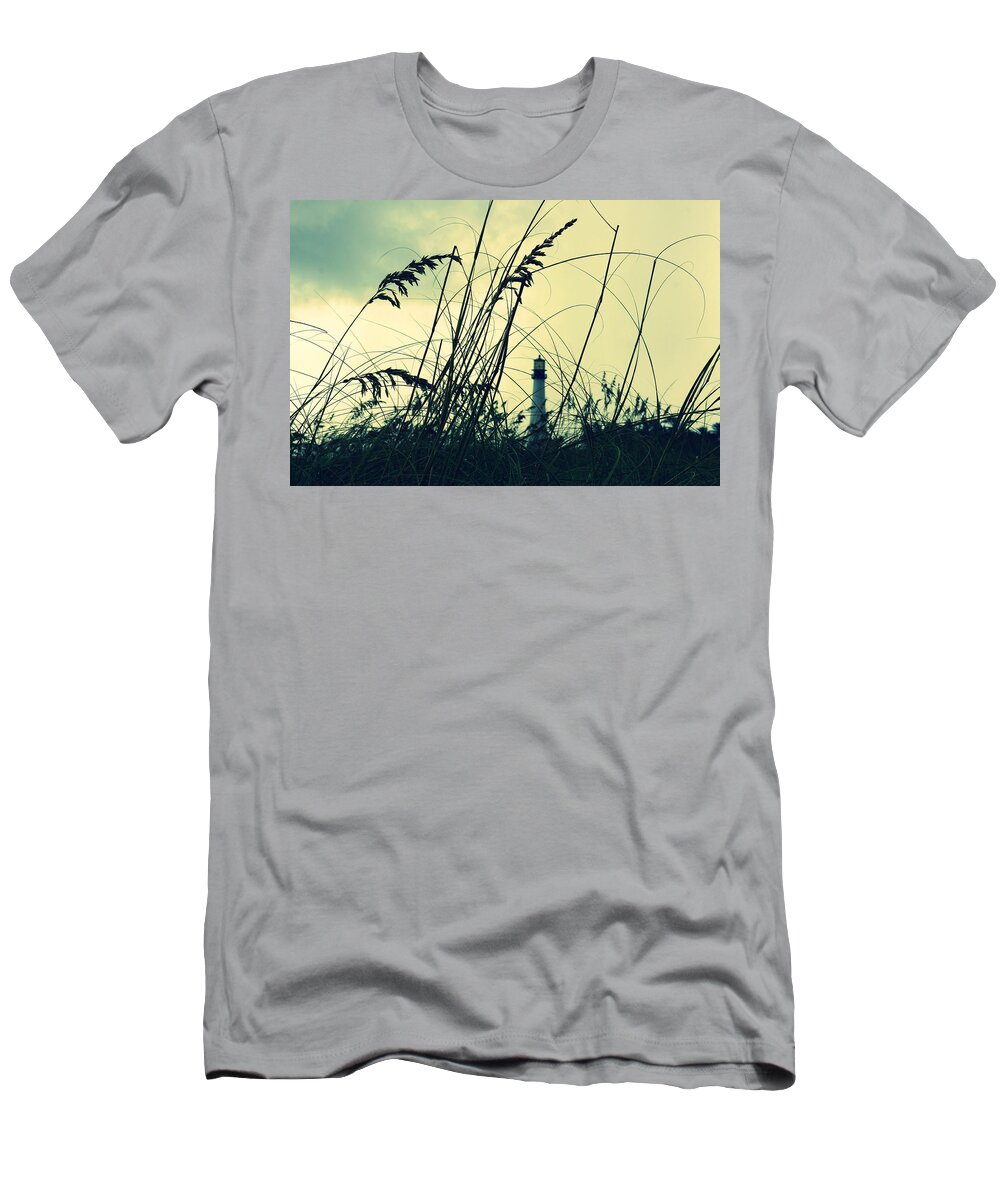 Lighthouse T-Shirt featuring the photograph Lighthouse in the distance by Laurie Perry