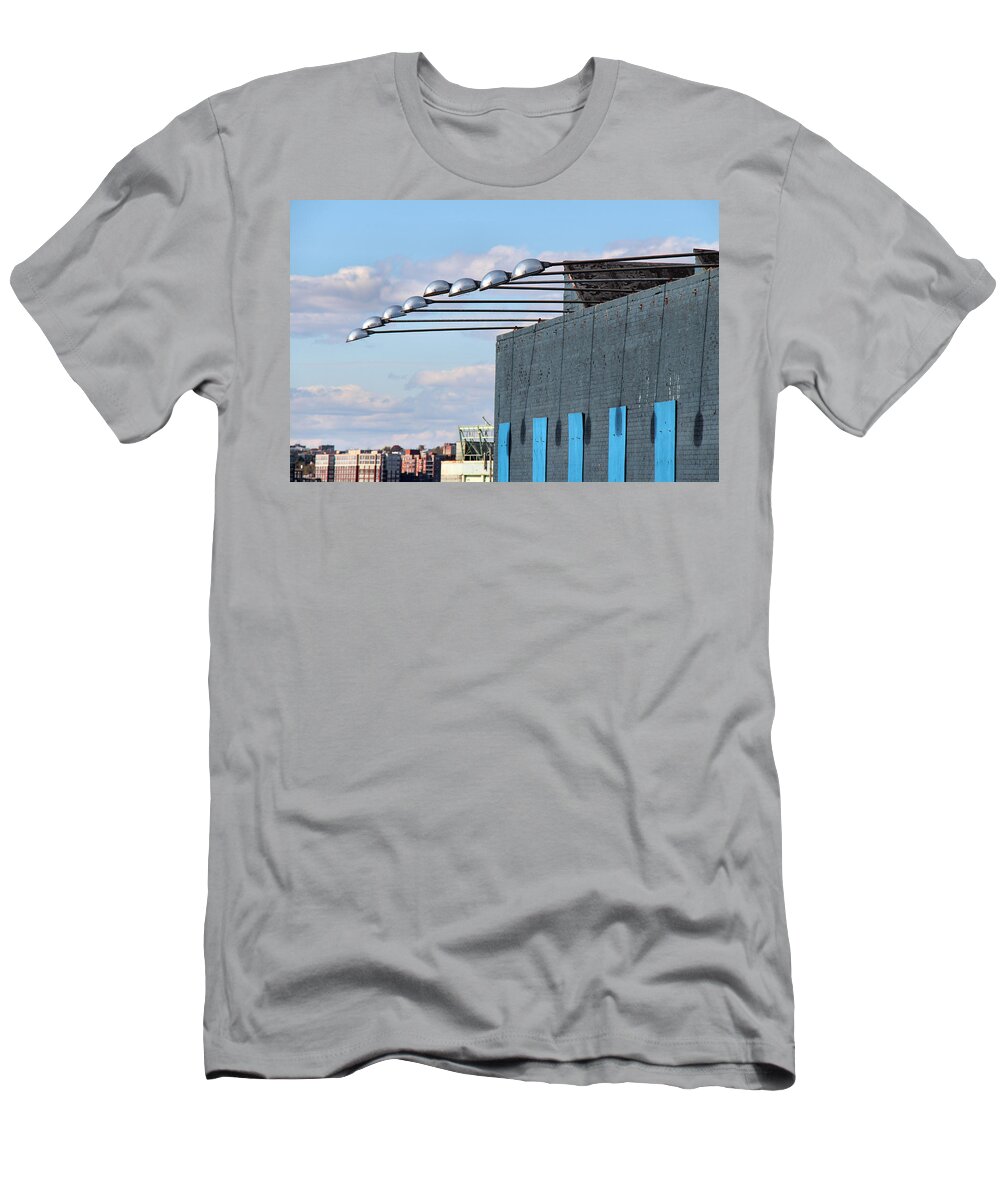 Building T-Shirt featuring the photograph Lights Above by Rory Siegel