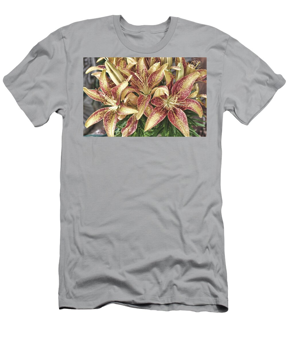 Lilies T-Shirt featuring the photograph Lilies by Bonnie Willis