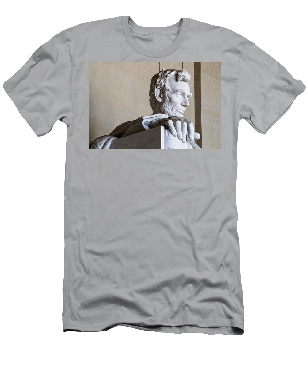 Lincoln Statue T-Shirt featuring the photograph Lincoln Hand by Alice Gipson