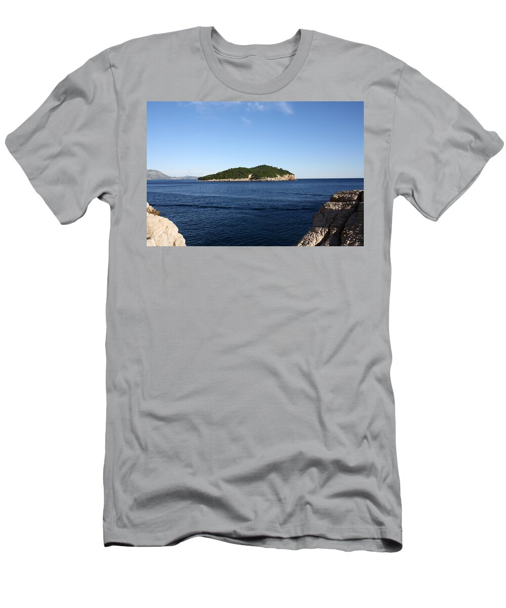 Dubrovnik T-Shirt featuring the photograph Lokrum by David Nicholls