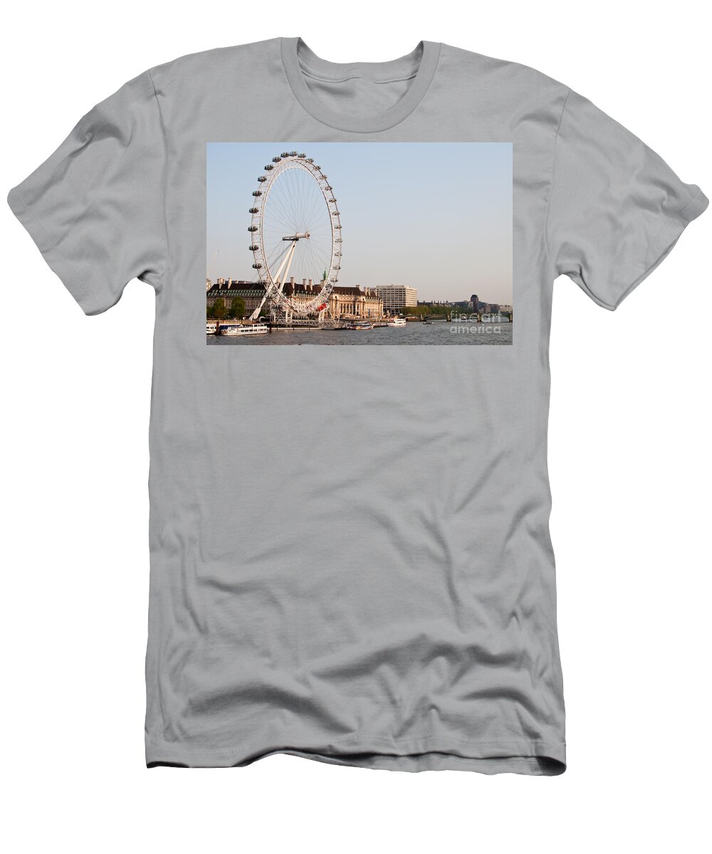 London T-Shirt featuring the photograph London Eye Day by Matt Malloy